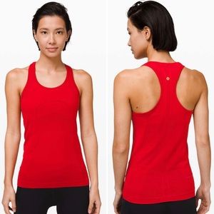 Lululemon Swiftly Tech Tank Dark Red